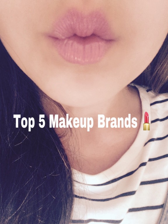 Top 5 makeup brands!
